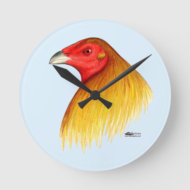 Gamecock Dubbed Round Clock (Front)