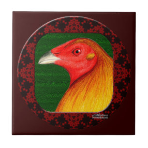 Gamecock Framed Ceramic Tile