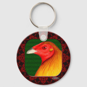 Gamecock Framed Key Ring