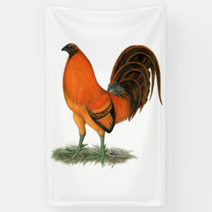 Gamecock Ginger Red Rooster Banner