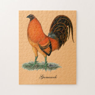 Gamecock Ginger Red Rooster Jigsaw Puzzle