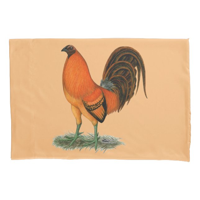 Gamecock Ginger Red Rooster Pillowcase (Front)