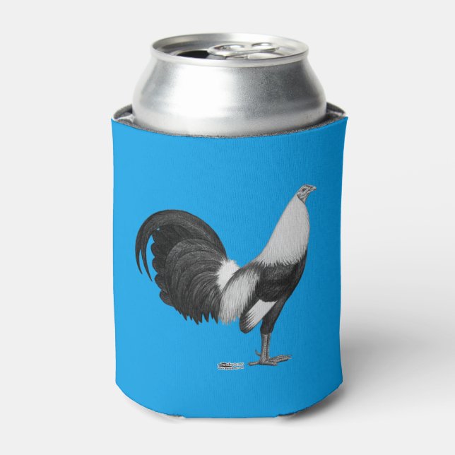 Gamecock Grey Duckwing Can Cooler (Can Front)
