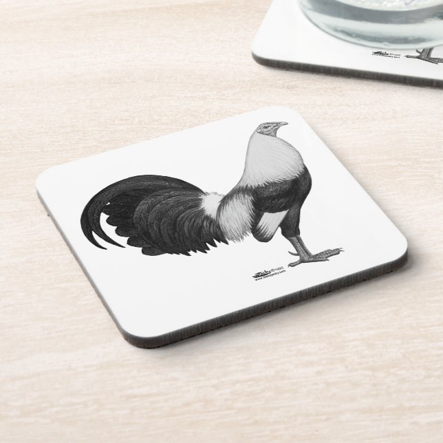 Gamecock Grey Duckwing Coaster (Left Side)