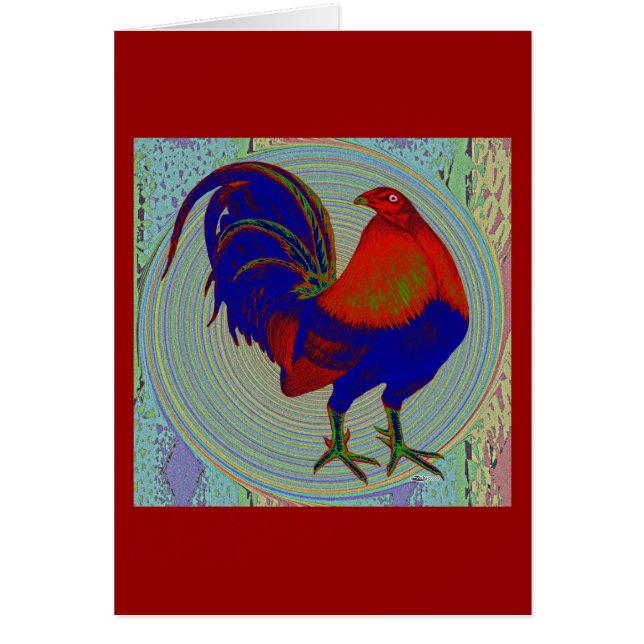 Gamecock:  Impressionist Rooster (Front)