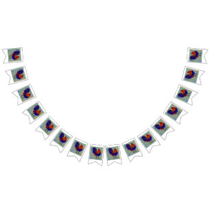 Gamecock:  Impressionist Rooster Bunting