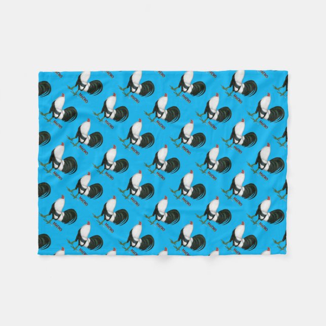 Gamecock Macho Duckwing Fleece Blanket (Front (Horizontal))