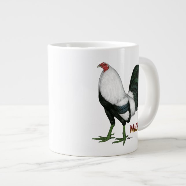 Gamecock Macho Duckwing Large Coffee Mug (Front Right)