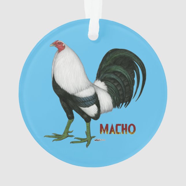 Gamecock Macho Duckwing Ornament (Back)