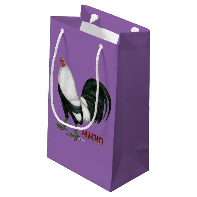 Gamecock Macho Duckwing Small Gift Bag (Back Angled)