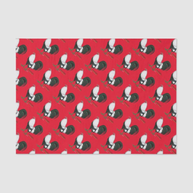Gamecock Macho Duckwing Tissue Paper (Front)