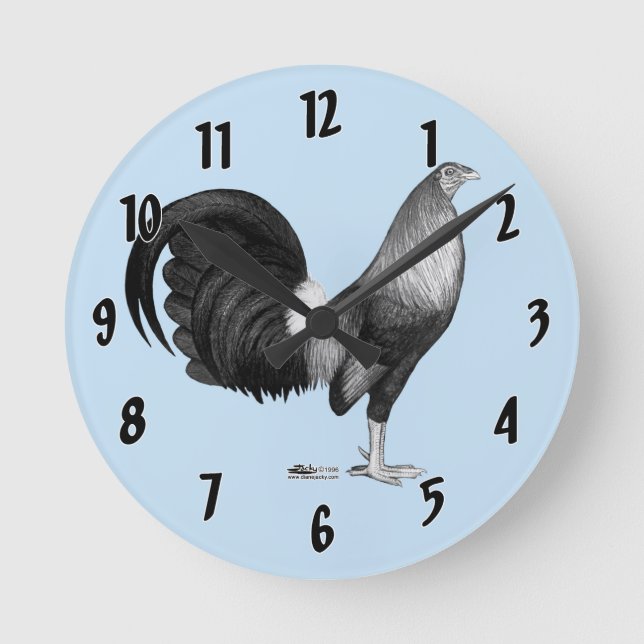 Gamecock Red Hatch Round Clock (Front)