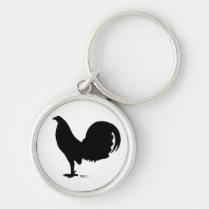 Gamecock Rooster Silhouette Key Ring