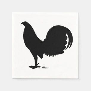 Gamecock Rooster Silhouette Napkin