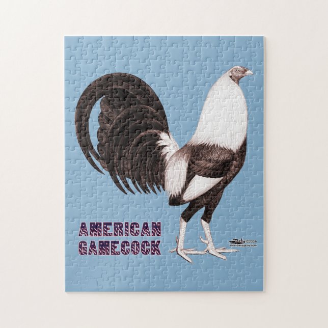 Gamecock Sepia Jigsaw Puzzle (Vertical)