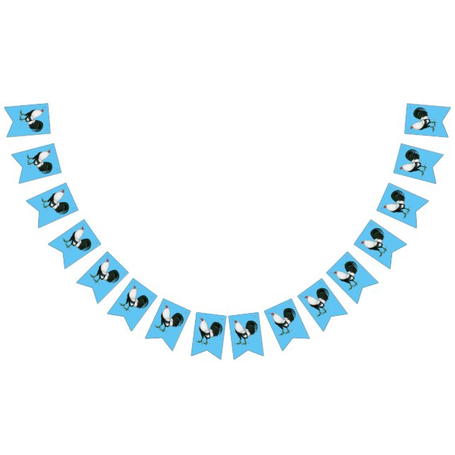 Gamecock Silver Duckwing Bunting (All)