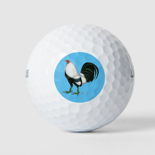 Gamecock Silver Duckwing Golf Balls (Front)