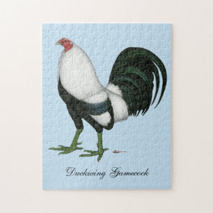 Gamecock Silver Duckwing Jigsaw Puzzle