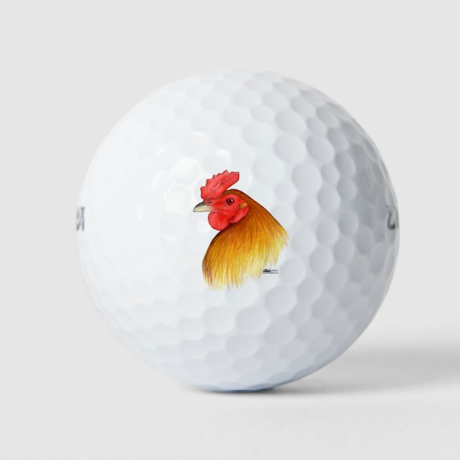 Gamecock Stag Pea Comb Golf Balls (Front)