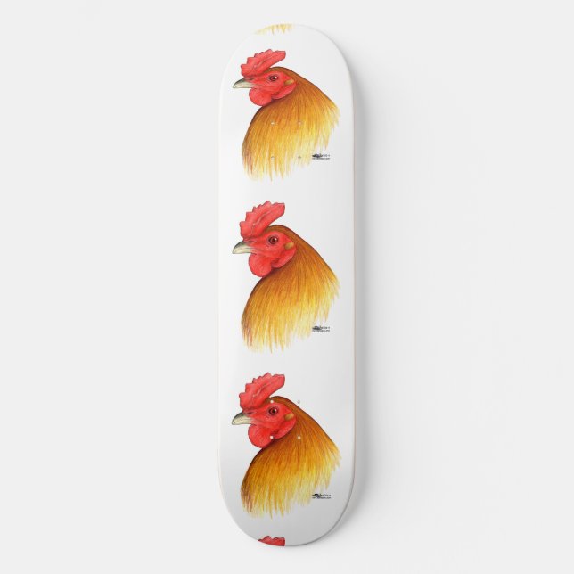 Gamecock Stag Pea Comb Skateboard (Front)