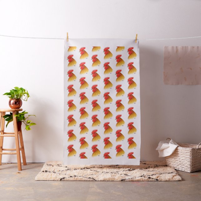 Gamecock Stag Single Comb Fabric (In Situ)