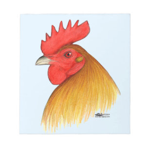 Gamecock Stag Single Comb Notepad