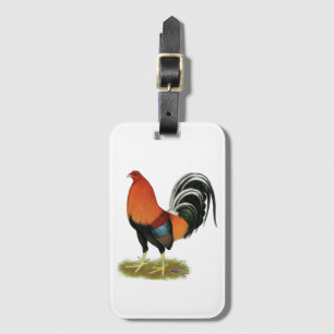 Gamecock Wheaten Rooster Luggage Tag