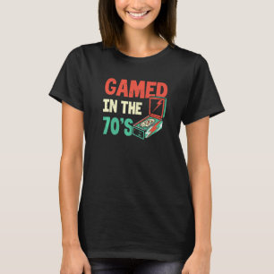 Gamed In The 70's  Pinball Game Pinball Gaming Exp T-Shirt