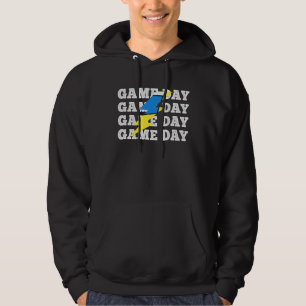 Gameday Volleyball Lightning Leopard Bolt Volleyba Hoodie