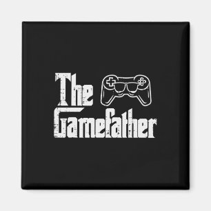 Gamefather Fun Gaming Fathers Day Parody Gamer Dad Magnet