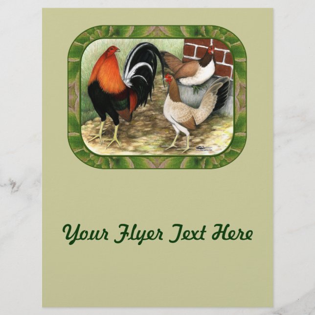 Gamefowl On the Farm Flyer (Front)