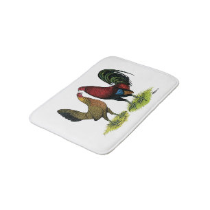 Gamefowl Pair Bath Mat