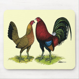 Gamefowl Pair Mouse Pad