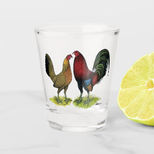 Gamefowl Pair Shot Glass