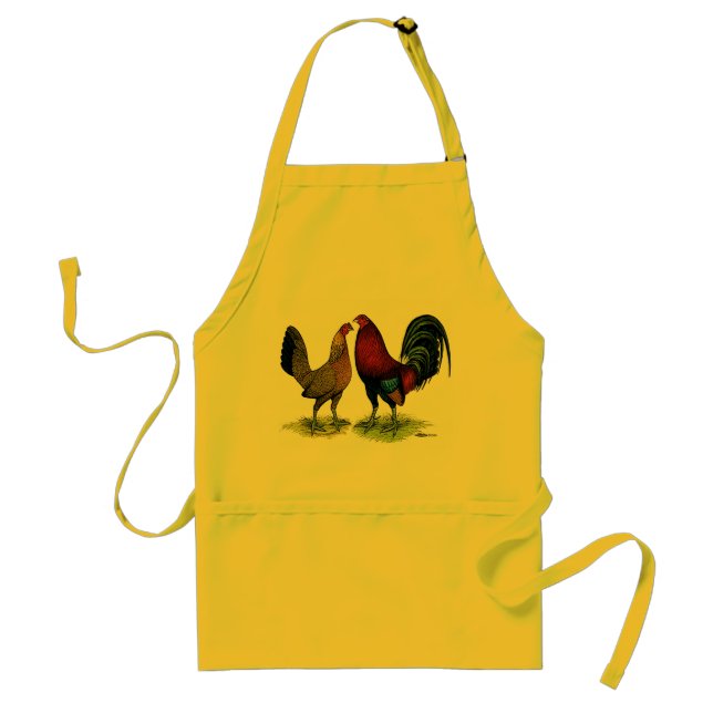 Gamefowl Pair Standard Apron (Front)