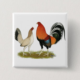 Gamefowl Wheatens 15 Cm Square Badge