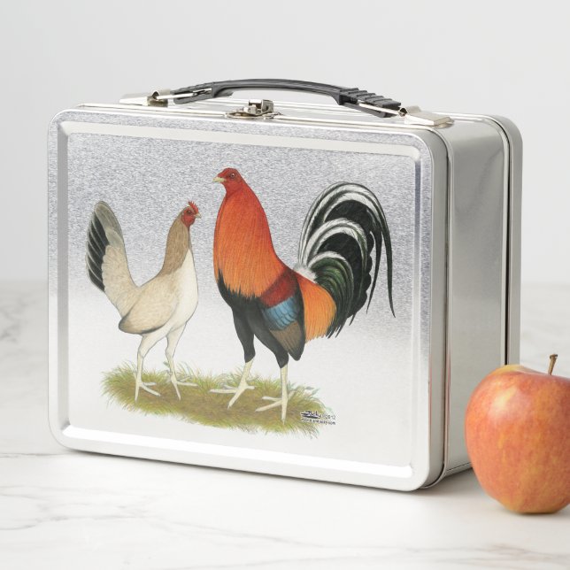 Gamefowl Wheatens Metal Lunch Box (In Situ)
