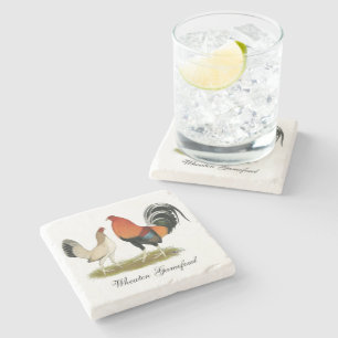 Gamefowl Wheatens Stone Coaster