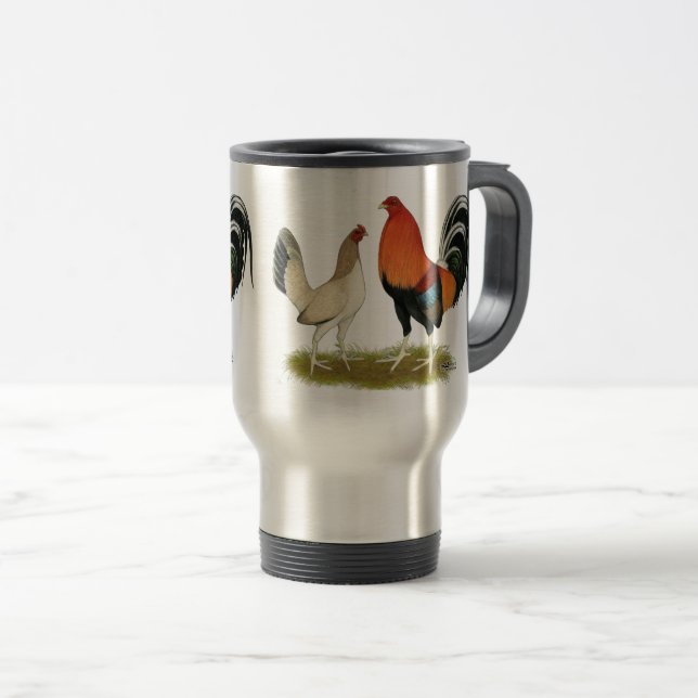 Gamefowl Wheatens Travel Mug (Front Right)