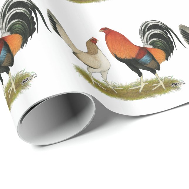 Gamefowl Wheatens Wrapping Paper (Roll Corner)