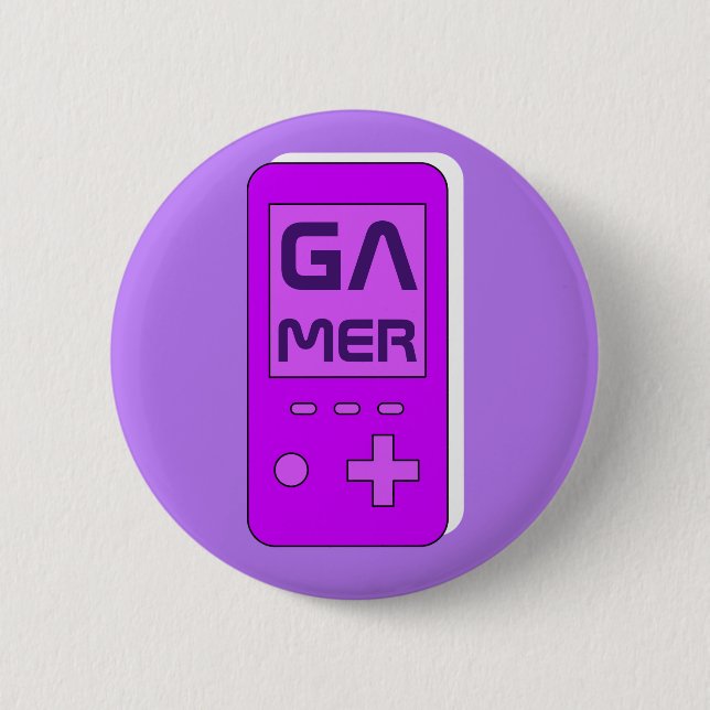 Gamer 6 Cm Round Badge (Front)