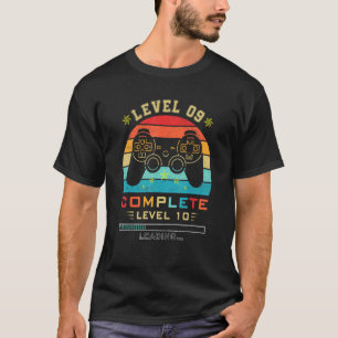 Gamer 9th Birthday Level 9 Complete Level 10 Loadi T-Shirt
