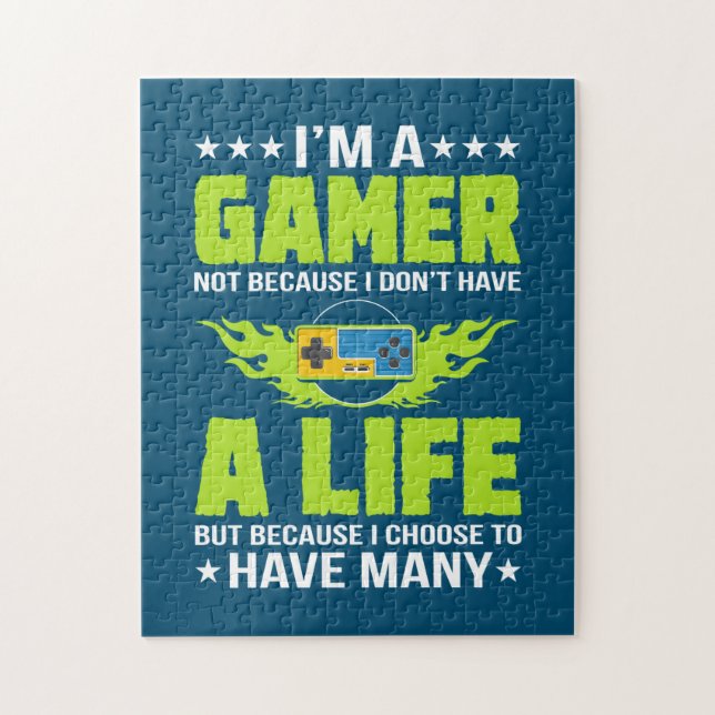 Gamer Am A Gamer Jigsaw Puzzle (Vertical)