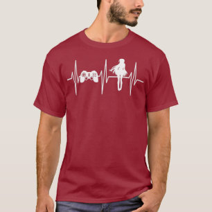 Gamer Anime  Gaming Anime Lover Heartbeat Video T-Shirt