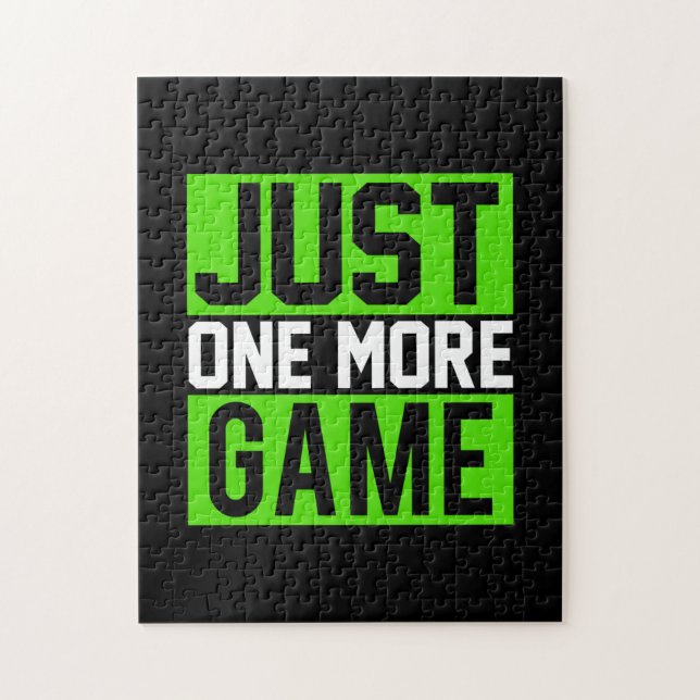Gamer Art Just One More Game Jigsaw Puzzle (Vertical)