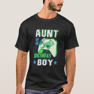 Gamer Aunt Of The Birthday Boy Video Gamer Birthda T-Shirt