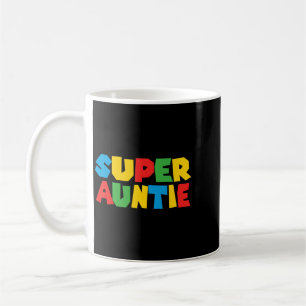 Gamer Aunt Super Auntie Funny Gaming Matching Dad Coffee Mug