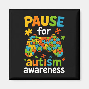 Gamer Autism Awareness Month 2025 Gaming Kids Boys Magnet