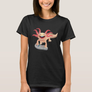Gamer Axolotl  Cute Axolotl Gaming Retro Video Gam T-Shirt
