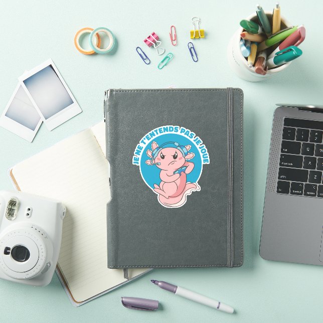 GAMER AXOLOTL JE NE T'ENTENDS PAS JE JOUE  (iPad Cover)